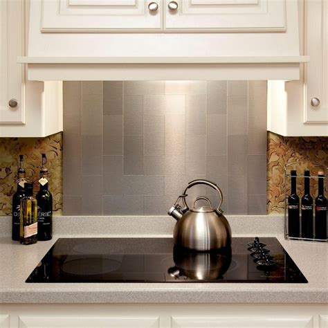 sheet metal stove backsplash|stainless steel backsplash for oven.